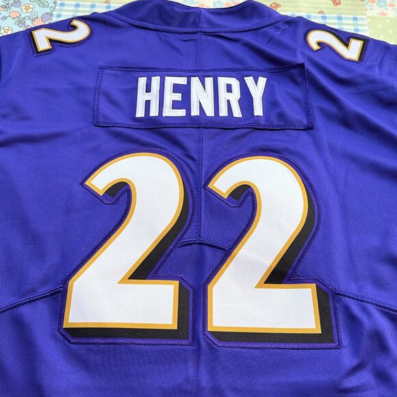 Nike Derrick Henry Purple Baltimore Ravens Team Player Game Jersey - Picture 6 of 6